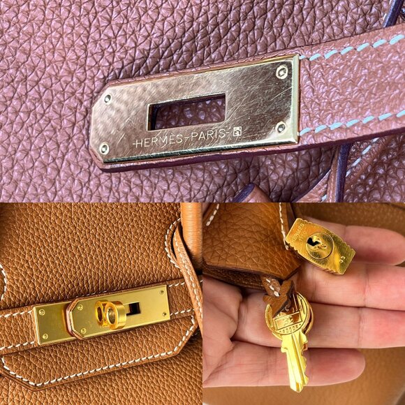 Sold on fashionreloved.com HERMES Togo Birkin 35 Gold on Gold Hardware Bag - Picture 13 of 14